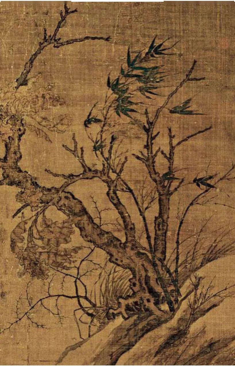 宋代崔白《双喜图》 历代国画 第3张