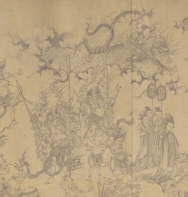 元 王振鹏《揭钵图》 历代国画 第4张