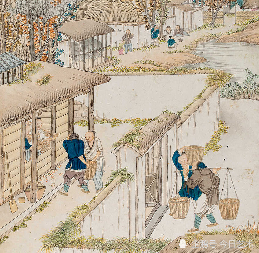 清代画家沈庆兰《农耕图》册 历代国画 第18张