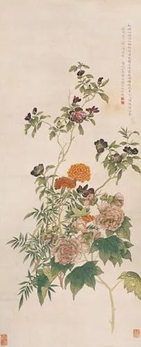 清 恽冰《蒲塘秋艳图》 历代国画 第2张