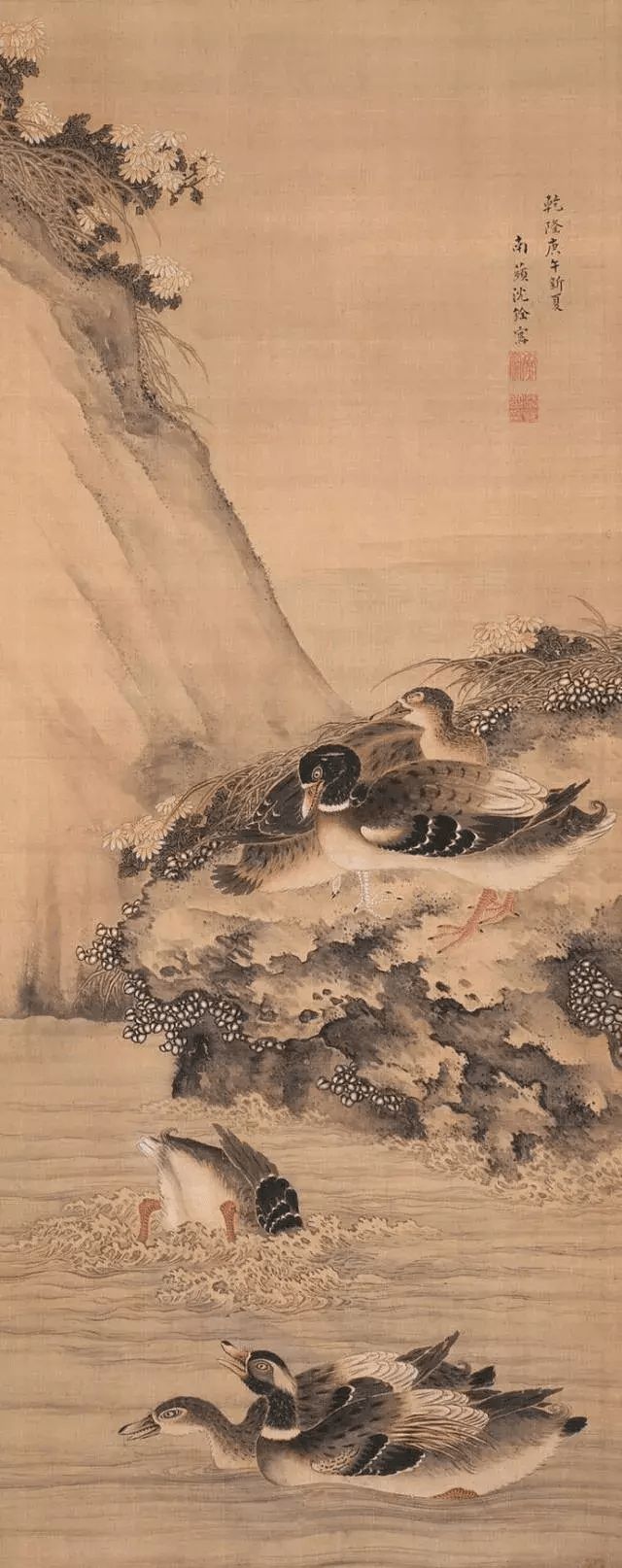 清代沈铨的花鸟作品鉴赏 历代国画 第5张