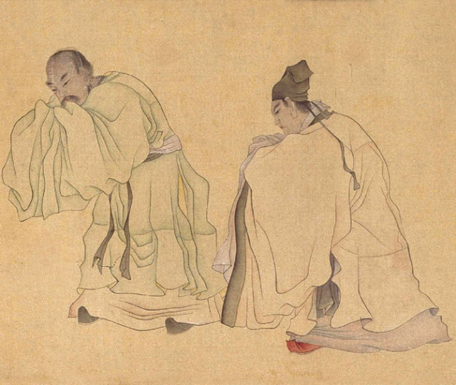 陈洪绶《晋爵图》卷 历代国画 第1张