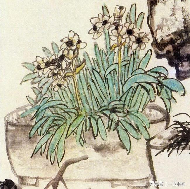 清 吴昌硕《岁朝清供图》鉴赏 历代国画 第4张