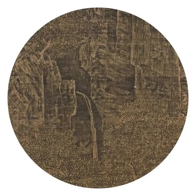 萧照.山腰楼观图 历代国画 第7张