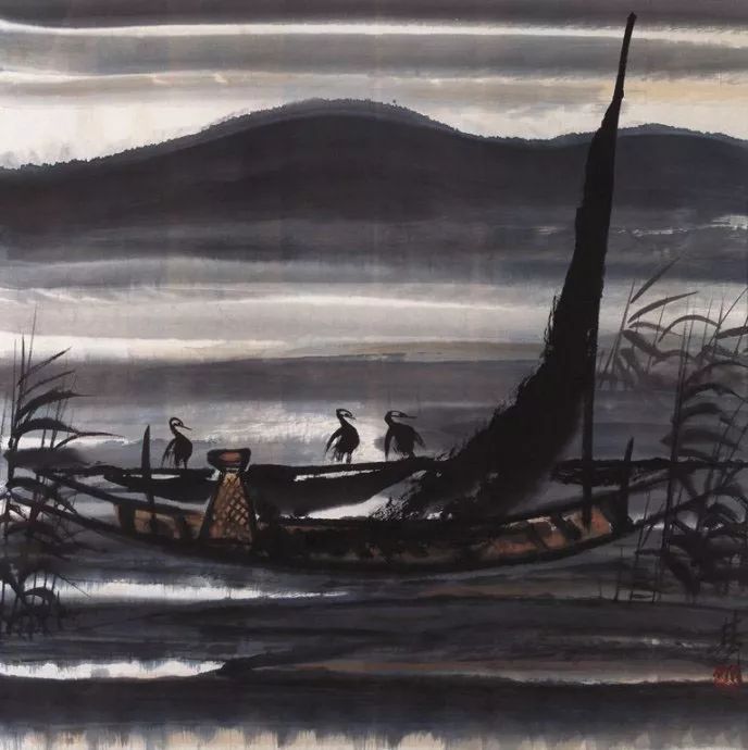 林风眠 笔下的呆萌小鸟 历代国画 第54张