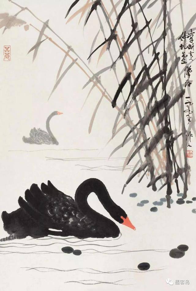 吴作人的水墨动物画 历代国画 第15张