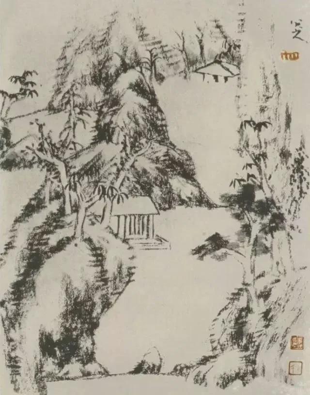 朱耷山水画鉴赏 历代国画 第3张