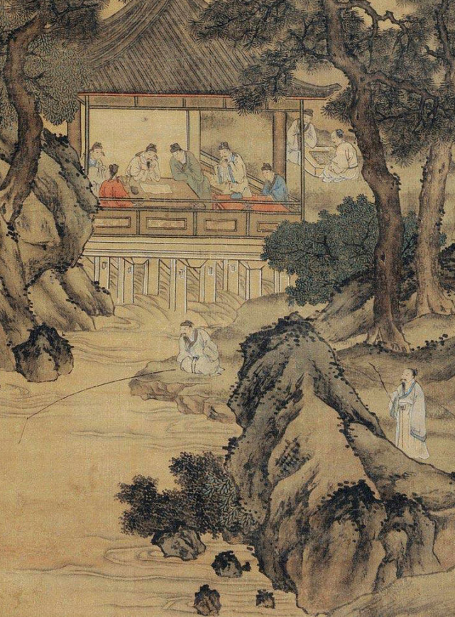 唐寅《醉翁亭雅集图》 历代国画 第2张