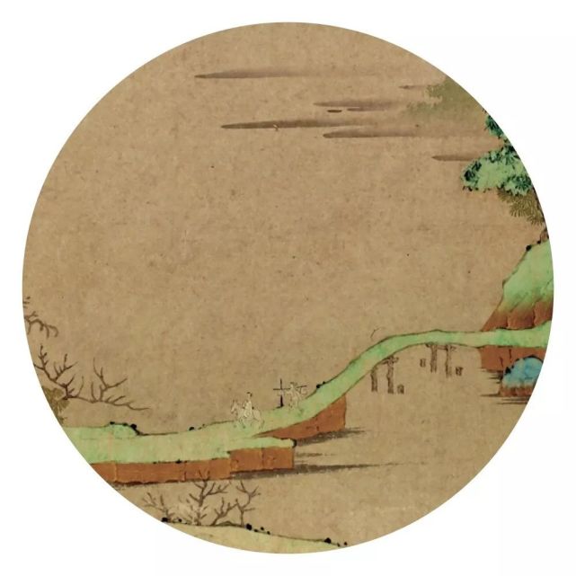 钱选《山居图》 历代国画 第6张