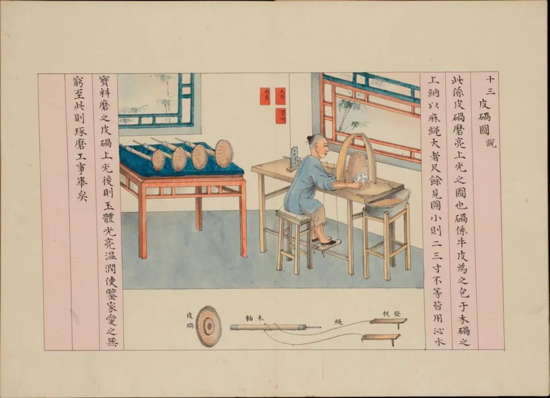 从清代李澄渊所绘《玉作图》，看古人如何制玉 古籍善本 第7张