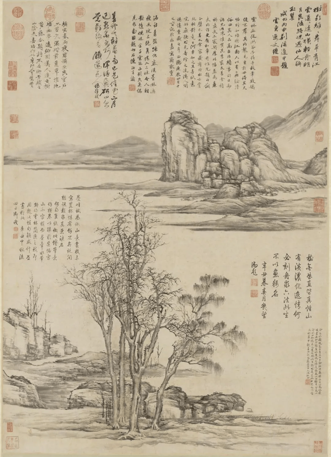 倪瓒晚年山水画中的禅宗美学思想 书画知识 第21张