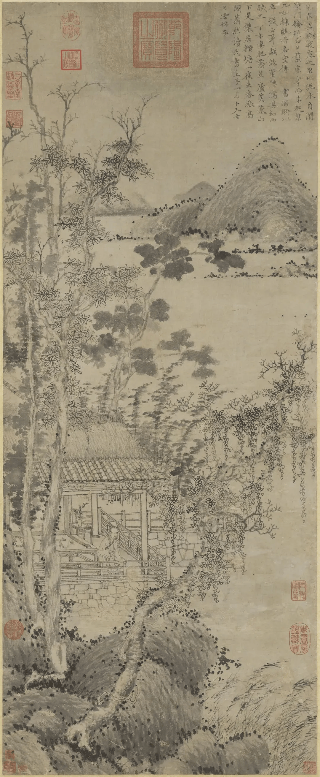 倪瓒晚年山水画中的禅宗美学思想 书画知识 第8张