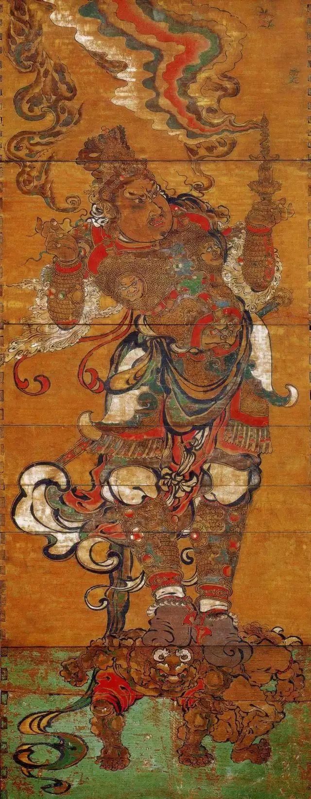 苏州瑞光塔 北宋四大天王像 线描技法 精妙绝伦 历代国画 第4张