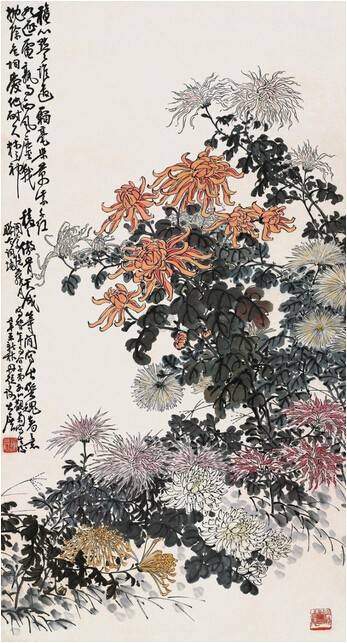凌霜飘逸,历代名家笔下的菊 历代国画 第13张-墨韵书香 凌霜飘逸,历代名家笔下的菊 历代国画 第13张