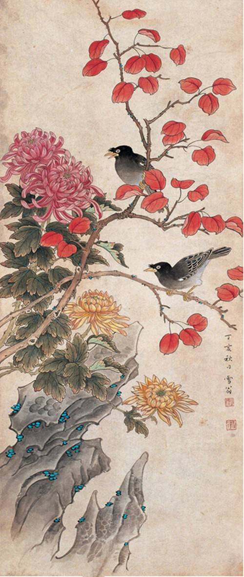 凌霜飘逸,历代名家笔下的菊 历代国画 第14张-墨韵书香 凌霜飘逸,历代名家笔下的菊 历代国画 第14张