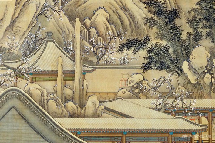清 郎世宁等《乾隆帝岁朝行乐图》轴 历代国画 第7张