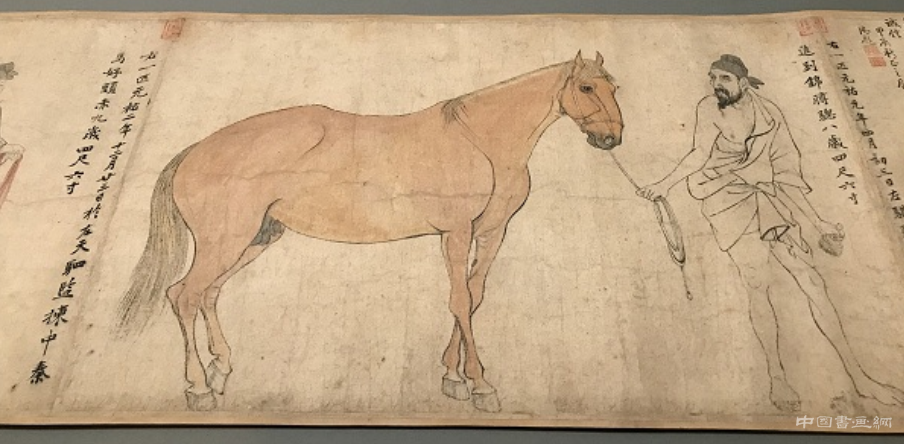 宋 李公麟《五马图卷》 历代国画 第4张