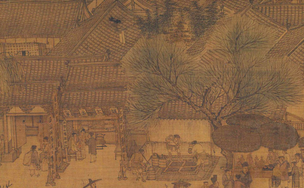 宋画里的医者与药铺，从灸艾图到清明上河 历代国画 第15张