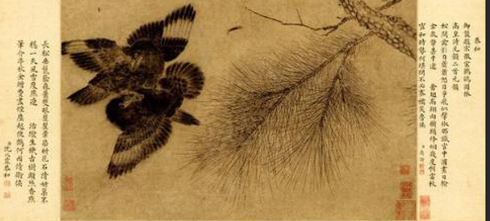宋 赵佶《鸲鹆图》 历代国画 第3张