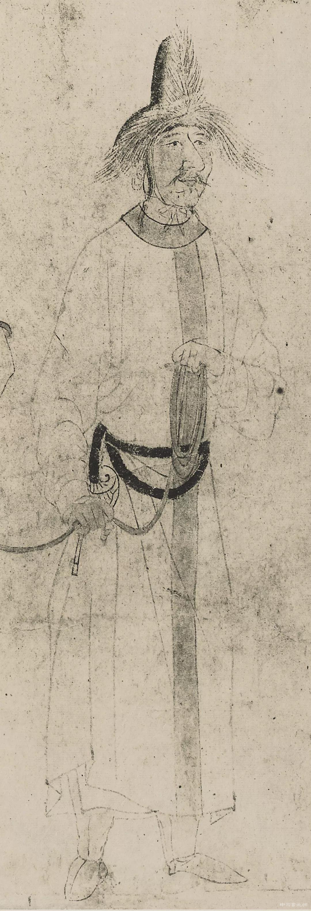 宋 李公麟《五马图卷》 历代国画 第12张