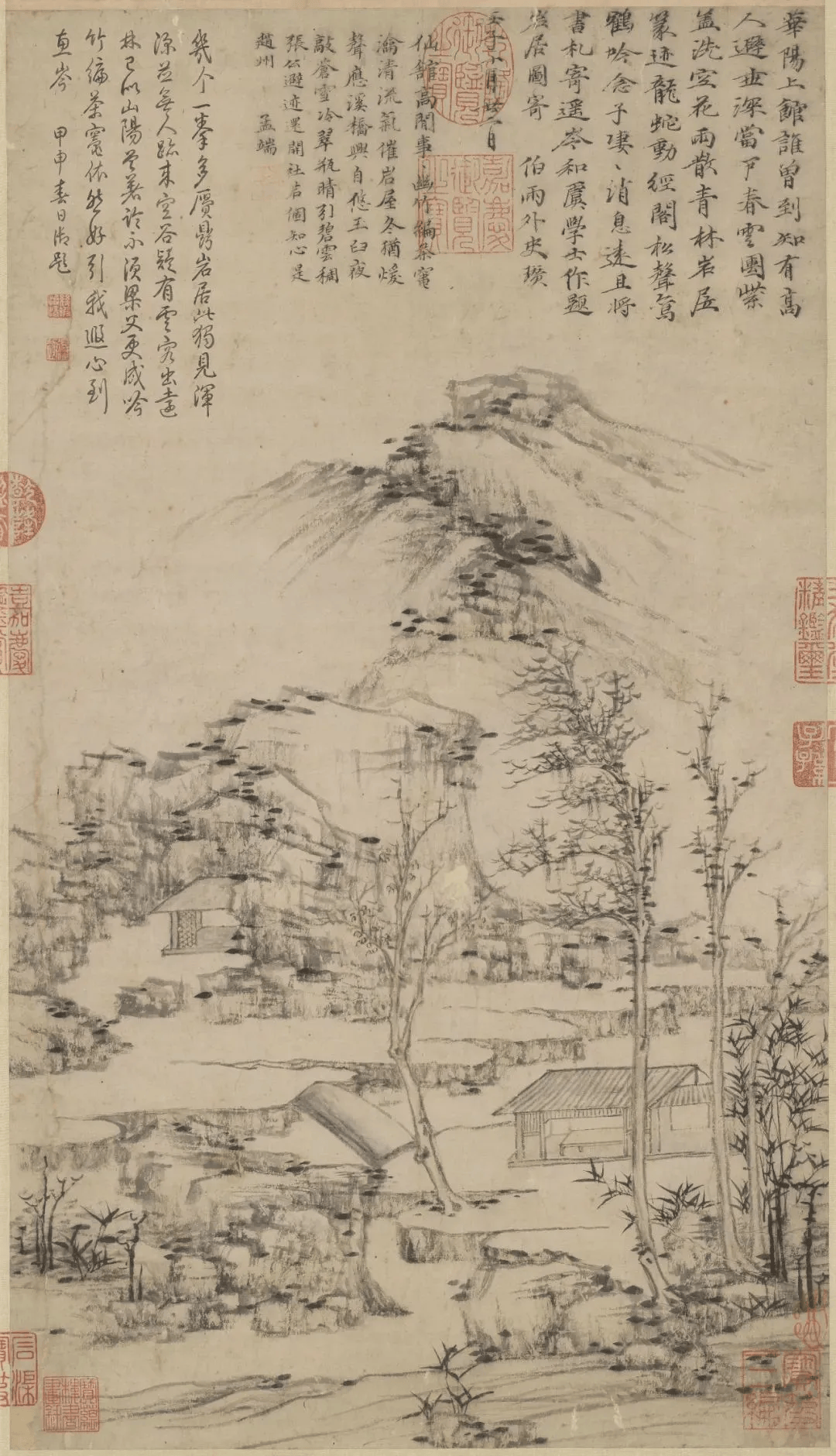 倪瓒晚年山水画中的禅宗美学思想 书画知识 第9张