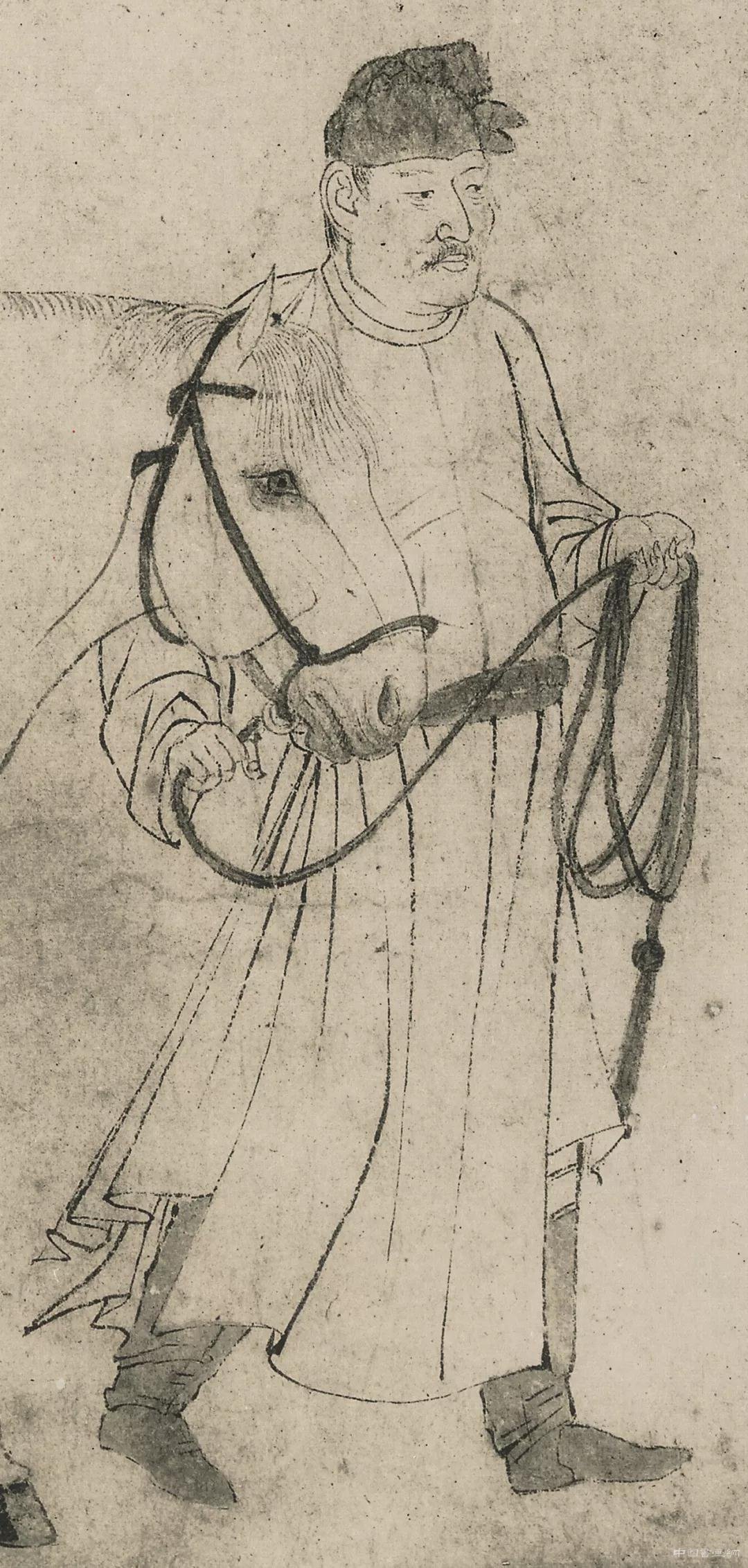 宋 李公麟《五马图卷》 历代国画 第16张