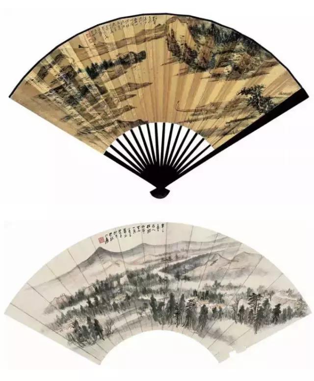 张大千最全扇面150幅，美极了 书画知识 第71张