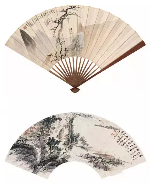 张大千最全扇面150幅，美极了 书画知识 第55张