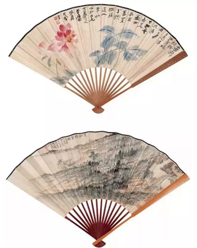 张大千最全扇面150幅，美极了 书画知识 第81张