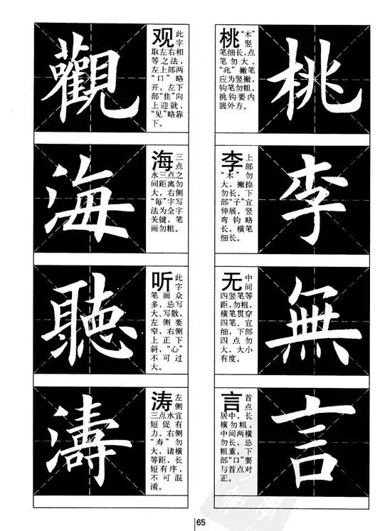 欧体书法结构分析，很详尽！ 书画知识 第19张