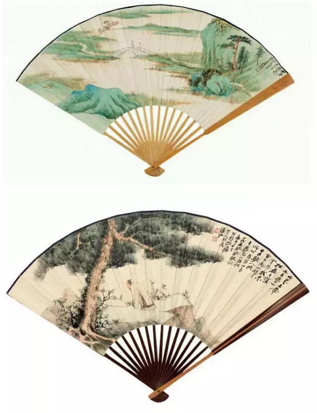 张大千最全扇面150幅，美极了 书画知识 第53张