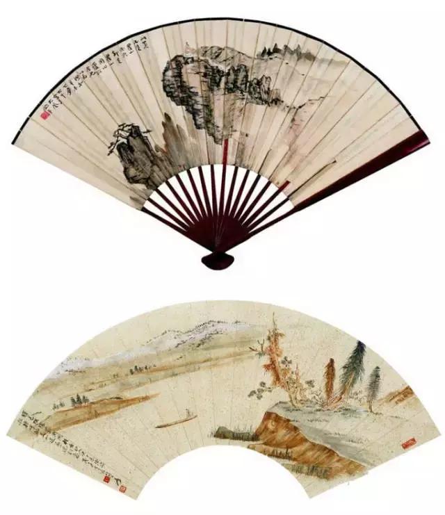 张大千最全扇面150幅，美极了 书画知识 第52张