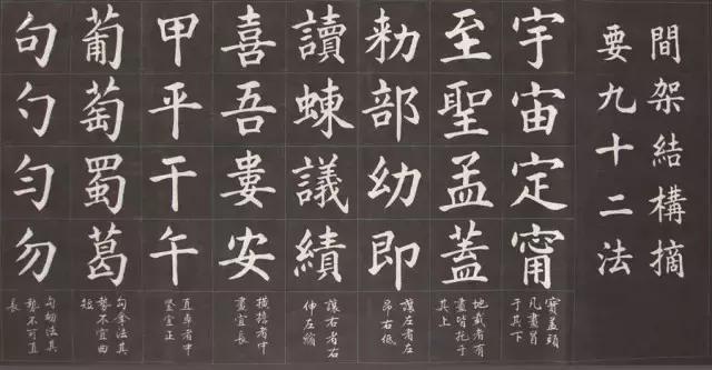 书法初学福利：欧体书法结构92法 书画知识 第1张