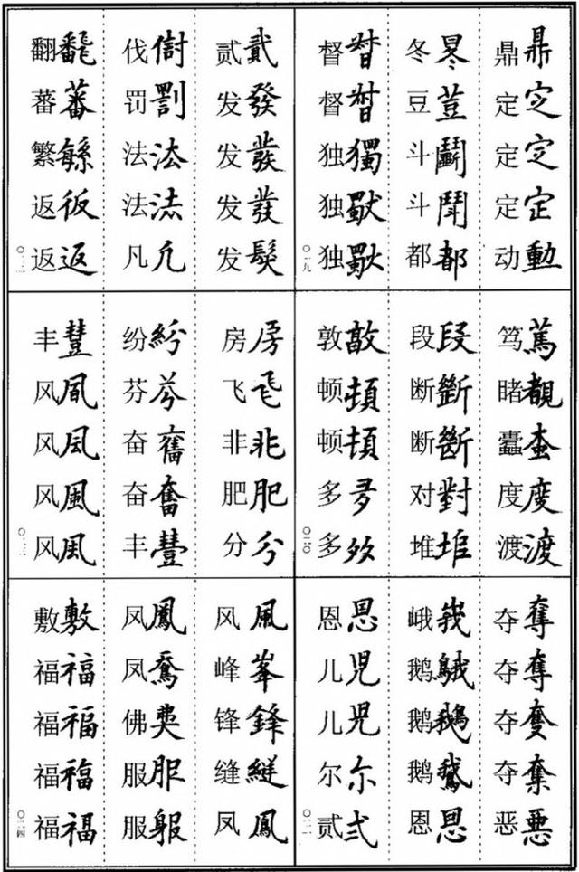 田老师说学书法的都要会异体字，楷书书法异体字集锦收藏版 书画知识 第4张