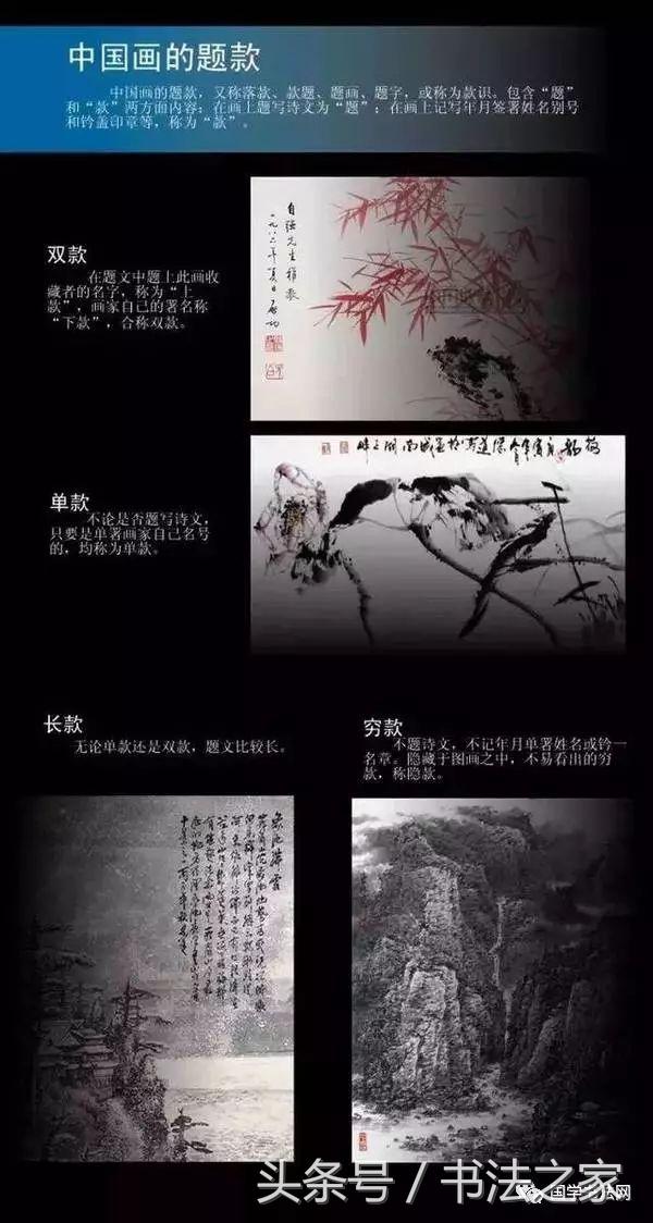 书法题款图例讲解，一次学会！ 书画知识 第4张