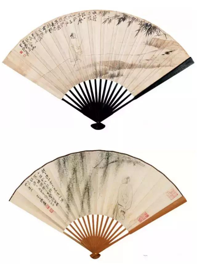 张大千最全扇面150幅，美极了 书画知识 第70张