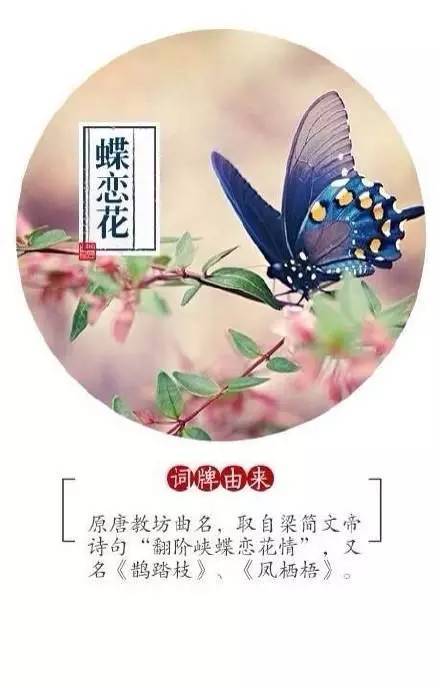 唯美的经典词牌由来，你知道多少？ 书画知识 第5张