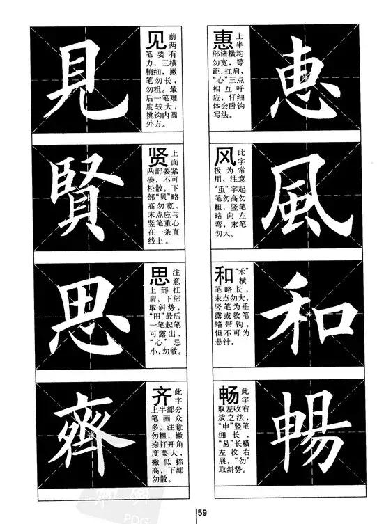 欧体书法结构分析，很详尽！ 书画知识 第13张