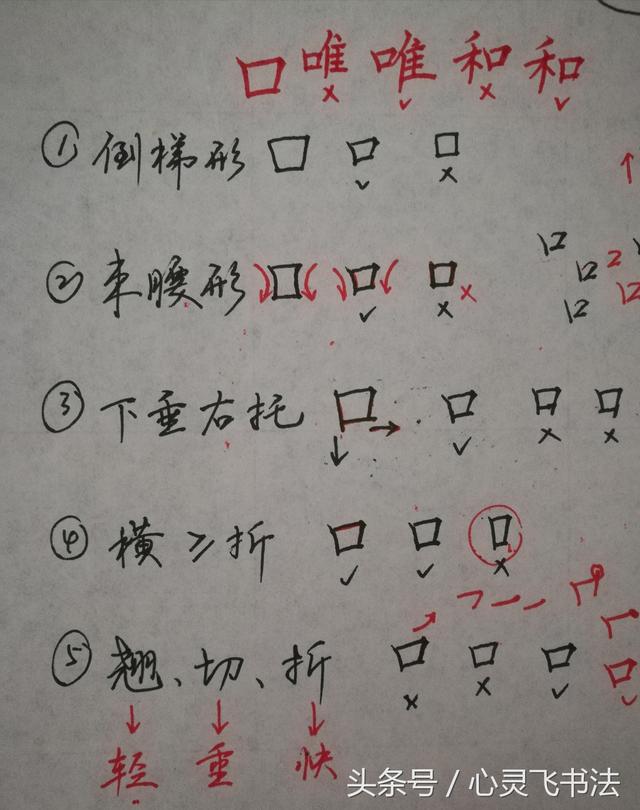 干货！收藏练字秘籍：精选50个最难写偏旁部首图解、技法、正误对照 书画知识 第7张