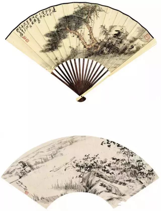 张大千最全扇面150幅，美极了 书画知识 第72张