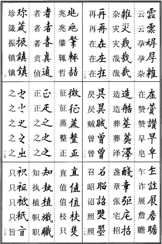 田老师说学书法的都要会异体字，楷书书法异体字集锦收藏版 书画知识 第20张