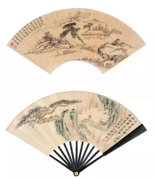 张大千最全扇面150幅，美极了 书画知识 第82张