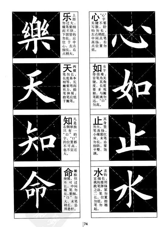 欧体书法结构分析，很详尽！ 书画知识 第28张