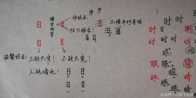 干货！收藏练字秘籍：精选50个最难写偏旁部首图解、技法、正误对照 书画知识 第28张
