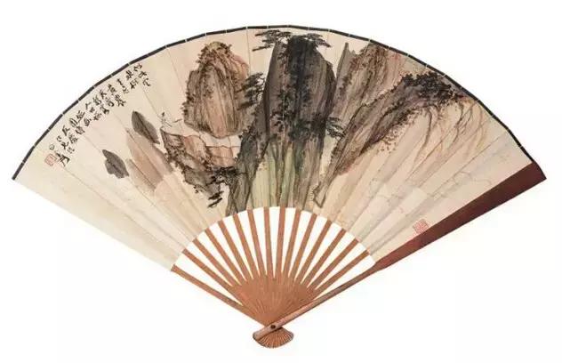 张大千最全扇面150幅，美极了 书画知识 第45张