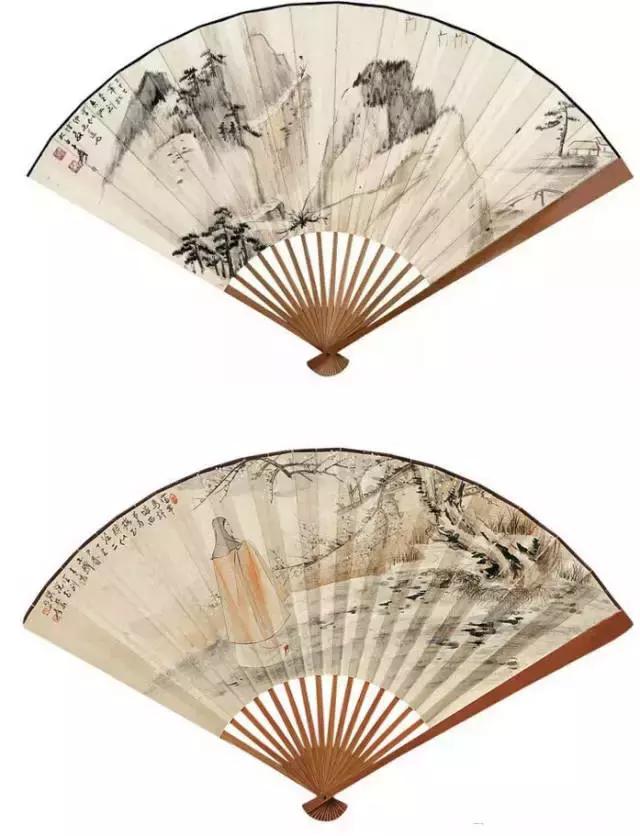 张大千最全扇面150幅，美极了 书画知识 第51张