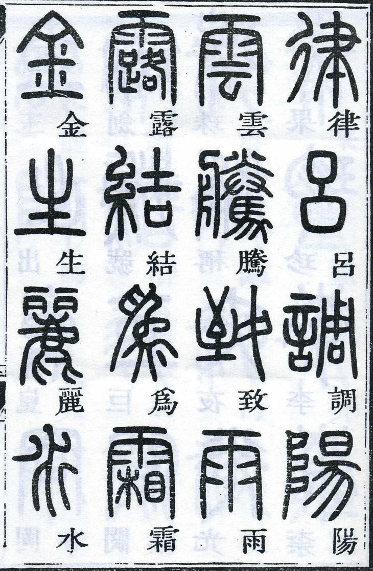 邓石如篆书千字文楷书对照高清晰- 墨韵书香