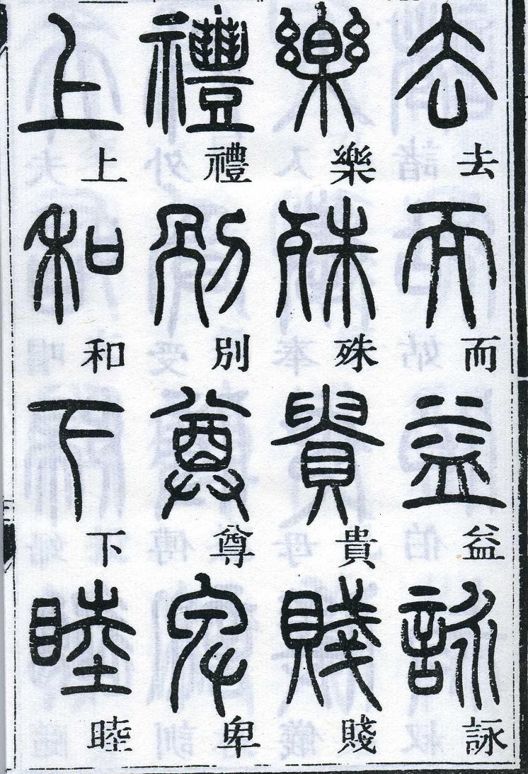 邓石如篆书千字文 楷书对照 高清晰 历代书法 第19张-墨韵书香 邓石如篆书千字文 楷书对照 高清晰 历代书法 第19张