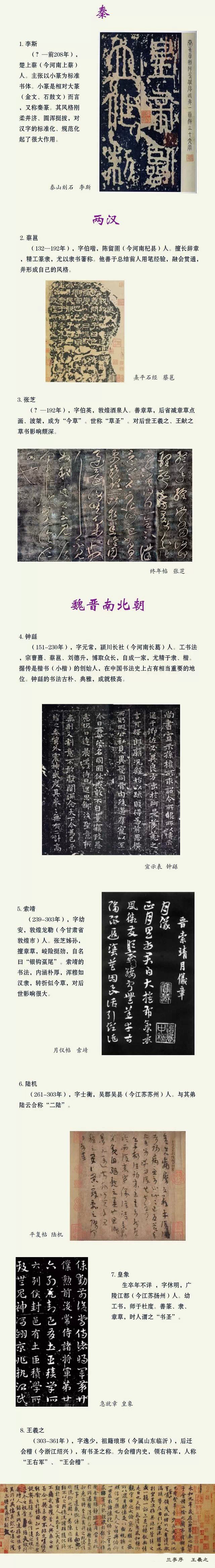 中国最盛名的60位书法家和代表作品都在这 书画知识 第1张
