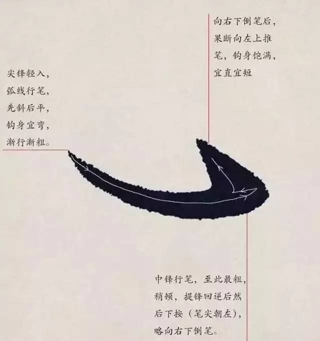 欧体入门｜基本笔画学习 书画知识 第25张